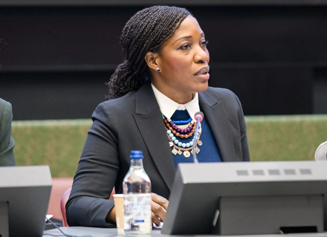 Edem Wosornu, Director of OCHA’s Crisis Response Division, delivers remarks during the event.